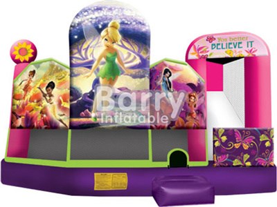 Commercial Mutiplay 4 in 1 Inflatable Bounce House With Printing BY-IC-009